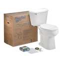 Elongated Front Smart Height Toilet Kit White
