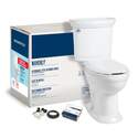 Wavery 1.28 Gpf White Elongated Smartheight Complete Toilet Kit