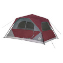 14-Foot X 10-Foot X 84-Inch 10-Person Merlot Instant Cabin Tent