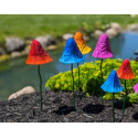 Large Mushroom Garden Stake In Assorted Colors