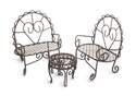 Miniature Fairy Garden Table And Chairs Patio Set