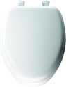 Elongated Cushioned Vinyl Soft Toilet Seat With Easy Clean & Change Hinge