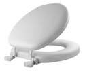Round White Soft Vinyl Toilet Seat 