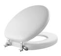 Round White Soft Vinyl Toilet Seat