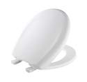 White Round Slow Close Plastic Toilet Seat