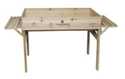 48-Inch Rectangle Garden Table With Fabric Liner