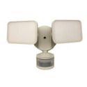 White 2-Head 120-Volt 28-Watt 2500 Lumens Motion Sensor Security Light
