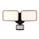 Black 2-Head 120-Volt 28-Watt 2500 Lumens Motion Sensor Security Light