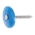 1-Inch Blue Plastic Cap Nail 3000-Count