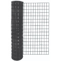 48-Inch X 50-Foot 14-Gauge Welded Wire Utility Fabric With 2-Inch X 4-Inch Mesh Spacing Black Vinyl Coated