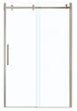 Halo 44-Inch X 47-Inch X 78-Inch Brushed Nickel, Clear Glass, Shower Door