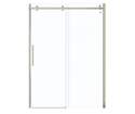 56-1/2 To 59 x 78-3/4-Inch 8mm Brushed Nickel Halo Sliding Glass Shower Door With Clear Glass, For Alcove