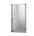 Pivolok 29-30 3/4 x 64 1/2-Inch Pivot Shower Door, For Alcove Installation, With Raindrop Glass In Chrome