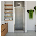 Pivolok Pivot Shower Door for Alcove Installation— 27 to 28-3/4 x 64-1/2 in., Raindrop Glass, Chrome Finish