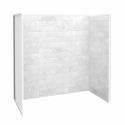 Utile Composite Direct-To-Stud Three-Piece Tub Wall Kit In Marble Carrara