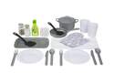 22-Piece Children's Kitchen Accessory Pans And Plates Play Set