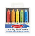 Learning Mat Crayons, 5-Pack