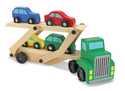 Car Carrier Truck And Cars Wooden Toy Set
