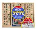 Abcs And 123s Deluxe Wooden Stamp Set
