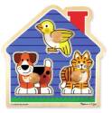 3-Piece House Pets Jumbo Wooden Knob Puzzle