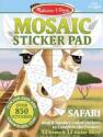 Safari Animals Mosaic Sticker Pad