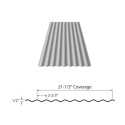 30-Gauge 26-Inch Wide 14-Foot Long Galvanized 2.5-Inch Corrugated Iron Panel