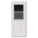 32-Inch x 80-Inch Steel Vented Half Lite Left Hand Prehung Exterior Door with Brickmould
