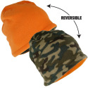 Reversible Beanie, Camo & Orange