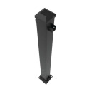 3 X 3 X 40-Inch Excalibur Line Post In Matte Black