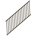 Excalibur®  Traditional Stair Rail in Matte Black, 8 Foot X 34 Inch