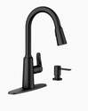 Matte Black Edwyn™ 1-Handle High-Arc Pull-Down Kitchen Faucet