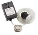 Garbage Disposal Air Switch Controller Base Unit With Chrome And Satin Nickel Button 