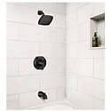 Lindor&trade; 1-Handle Tub & Shower Trim Kit - 6 in. Dia, Matte Black