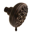 Banbury Mediterranean Bronze Five-Function 4-Inch Diameter Spray Head Wallmount Shower Head