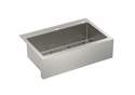 33-Inch x 22-Inch 1800 Series Stainless Steel 18 Gauge Single Bowl Dual Mount Apron Front Kitchen Sink