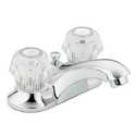 Touch Control Chrome 2-Handle Low Arc Bathroom Faucet W And Waste