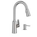 Edwyn Spot Resist Stainless Steel One-Handle High Arc Pulldown Kitchen Faucet