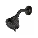 Attune 8-Spray Patterns 4-Inch Diameter Showerhead Matte Black