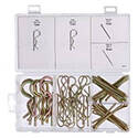 ProjectMaster Pin Kit — Round / Cotter, Yellow Zinc, 51-Piece
