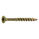 Saberdrive Interior Wood Screw — #6 x 1-1/2 in. L, Yellow Zinc, 18-Pack