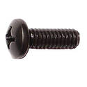 Machine Screw — 1/4 in.-20 x 1 in. L, Black Oxide, 12-Pack