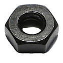 Hex Nut — 1/4 in.-20, Coarse, Black Oxide, 20-Pack