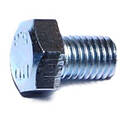 Class 8.8 Coarse Hex Cap Screw — 7mm-1.00 x 45mm, Zinc, 10-Pack