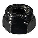 Lock Nut — 3/8 in.-16, Black E-Coat, 12-Pack