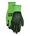 Women's Small/Medium Green Max Grip Work Glove