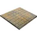 16-Inch Square Charcoal Tan Cobble Patio Stone