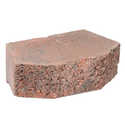 4 x 12-Inch Charcoal Red Castlewall Wall Block 