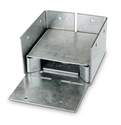 4-Inch X 4-Inch 16-Gauge Adjustable Post Base Zmax Galvanized
