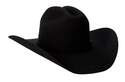 7-1/4-Inch Black 3x Rodeo Wool Western Hat