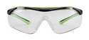 Neon Green/Black Sport Inspired Performance Safety Eyewear With Clear Lens